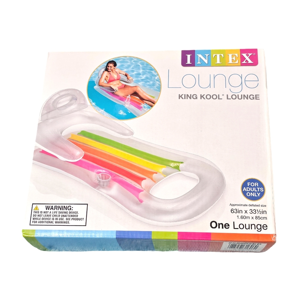 Intex King Kool Inflatable Lounging Swimming Pool Float - Picture 3 of 4